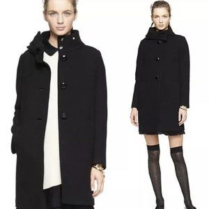 NWT Kate Spade Bow Coat Classic Black Sz 2
